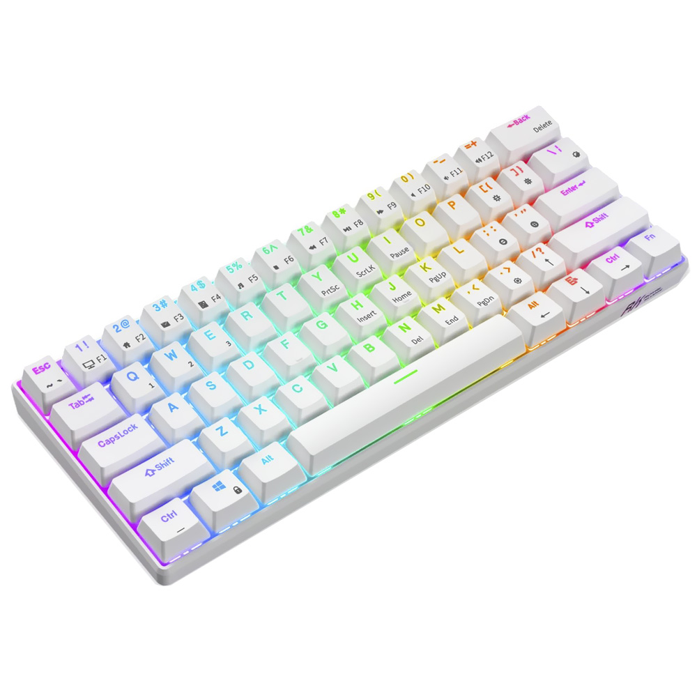 Teclado Gamer Mecânico Royal Kludge Mini RK61 Wireless / RGB / RED ...