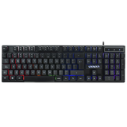 Teclado Gamer Mecânico Satellite AK-892 USB / RGB / Espanhol - Preto