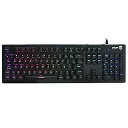 Teclado Gamer Mecânico Satellite GK-301 USB / RGB / Blue / Português - Preto