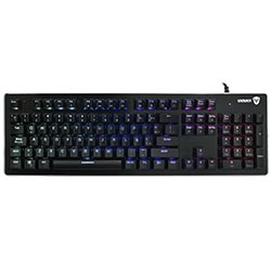 Teclado Gamer Mecânico Satellite GK-302 USB / RGB / Blue / Espanhol - Preto
