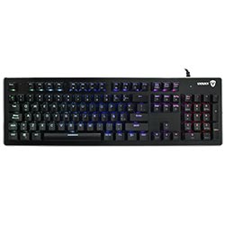 Teclado Gamer Mecânico Satellite GK-302 USB / RGB / Blue / Espanhol - Preto