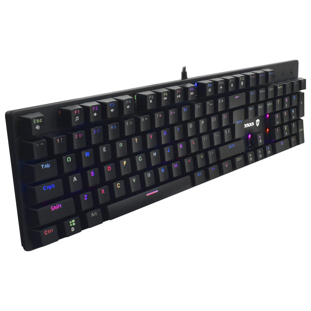 Teclado Gamer Mecânico Satellite GK-31 USB / RGB / Inglês - Preto