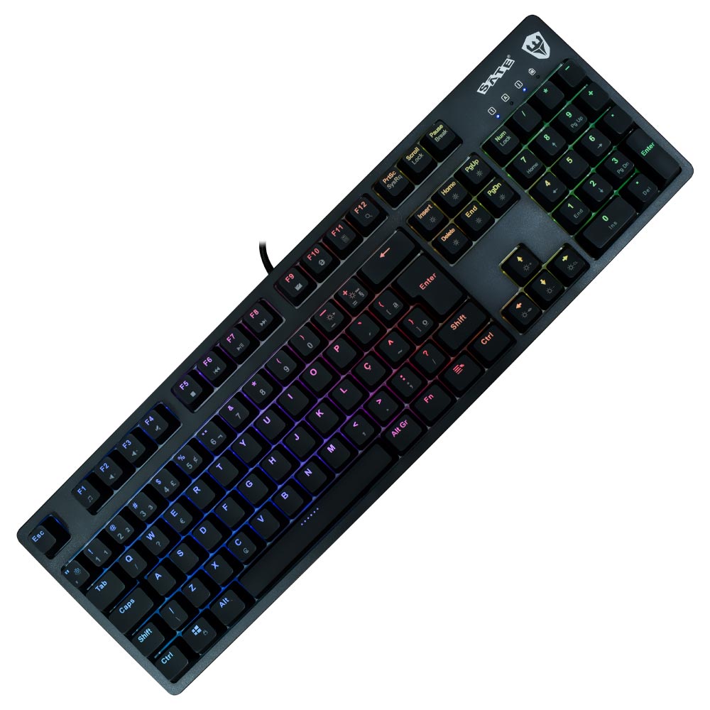 Teclado Gamer Mecânico Satellite K61 USB / RGB / Português - Preto