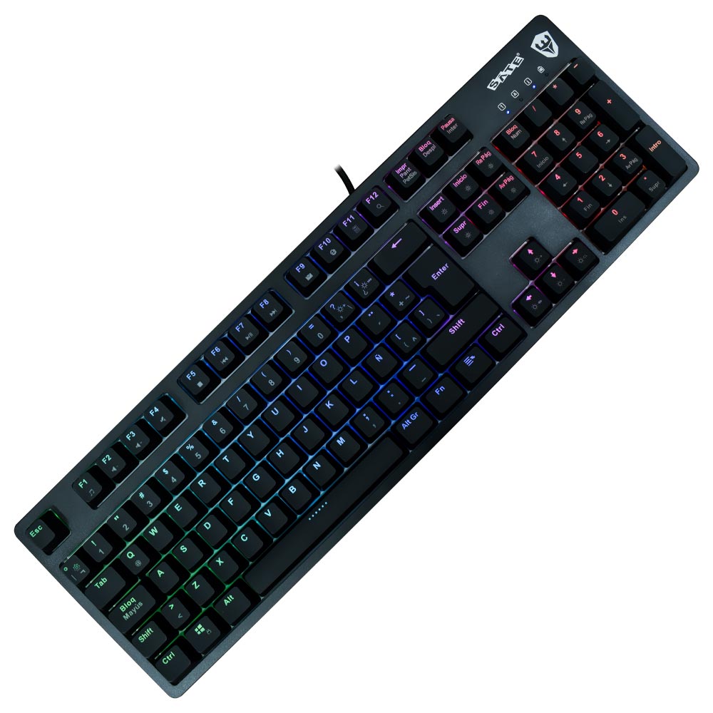 Teclado Gamer Mecânico Satellite K62 USB / RGB / Espanhol - Preto