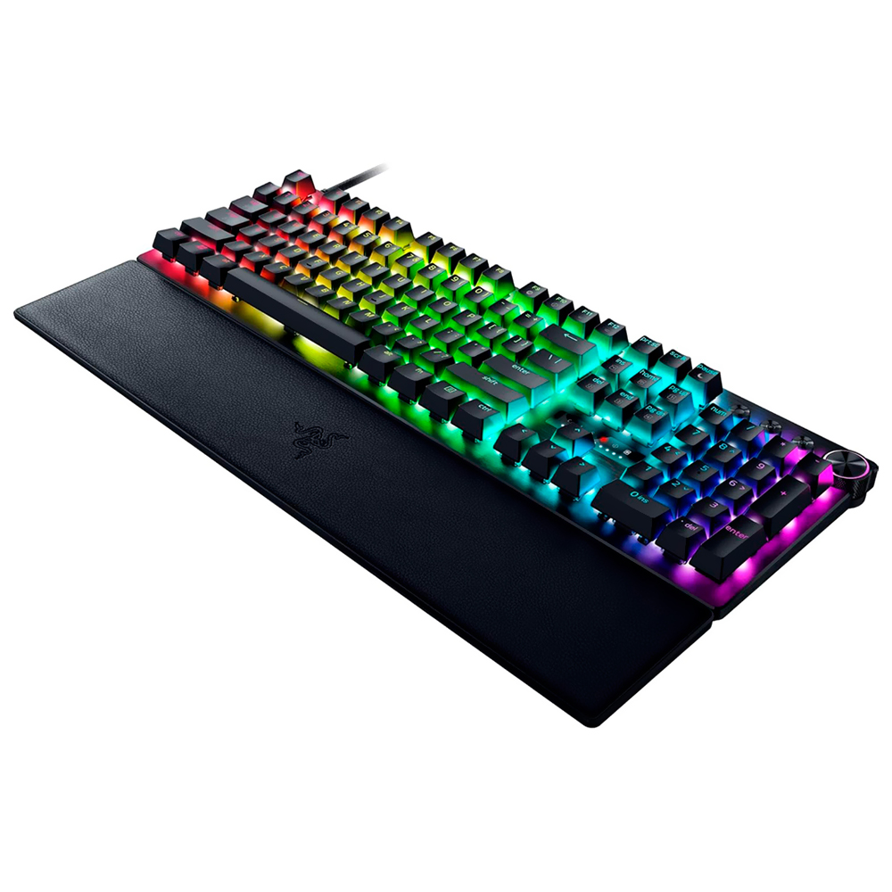 Teclado Gamer Óptico Razer Huntsman V3 Pro Analog USB / RGB / Inglês - Preto (RZ03-04970200-R3U1)