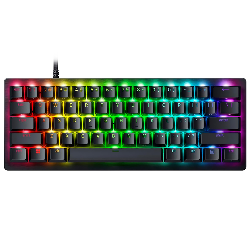 Teclado Gamer Óptico Razer Huntsman V3 Pro Mini Analog USB / RGB / Inglês - Preto (RZ03-04990200-R3U1)
