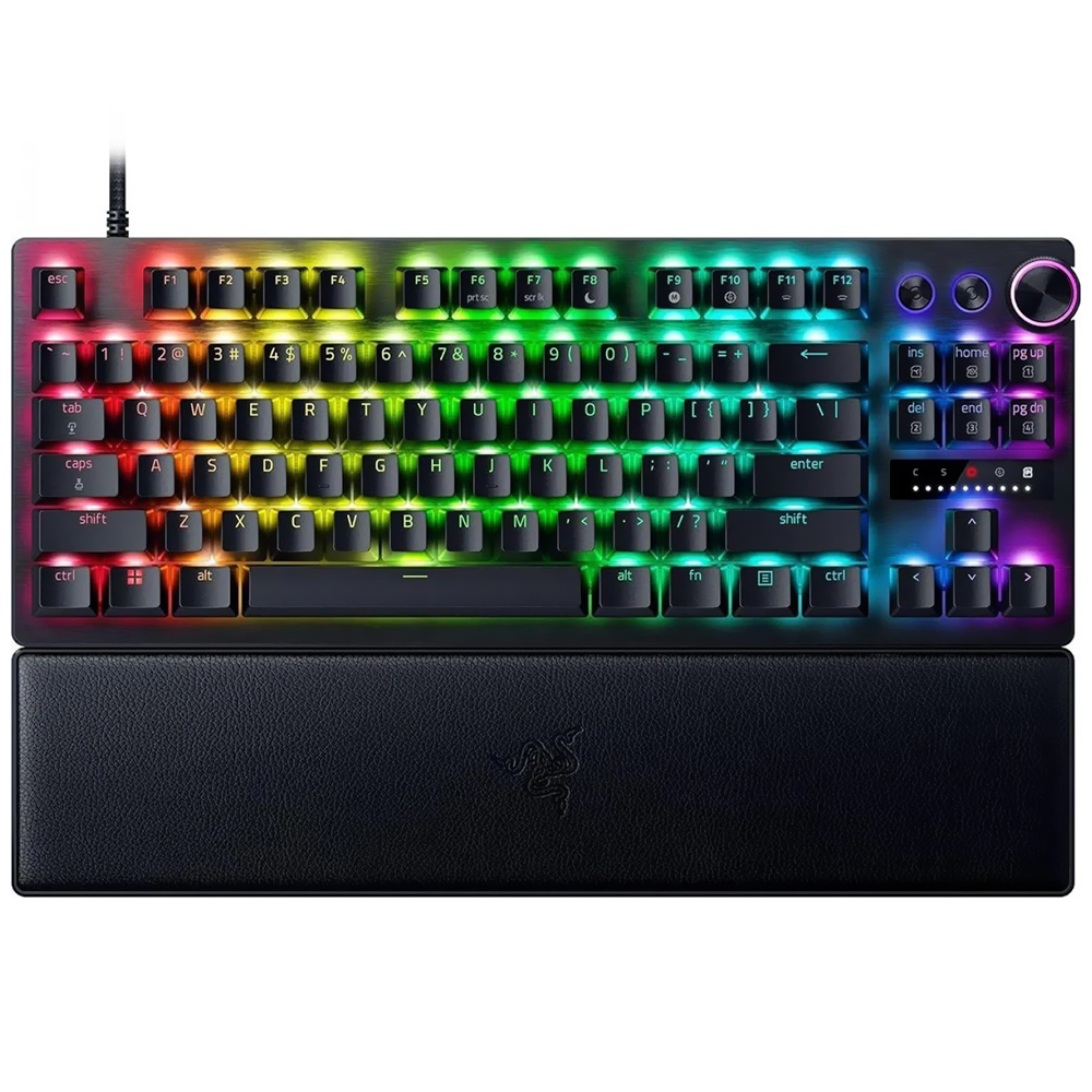 Teclado Gamer Razer Huntsman V3 Pro Tenkeyless Analog Optical USB / RGB / Inglês - Preto (RZ03-04980200-R3U1)