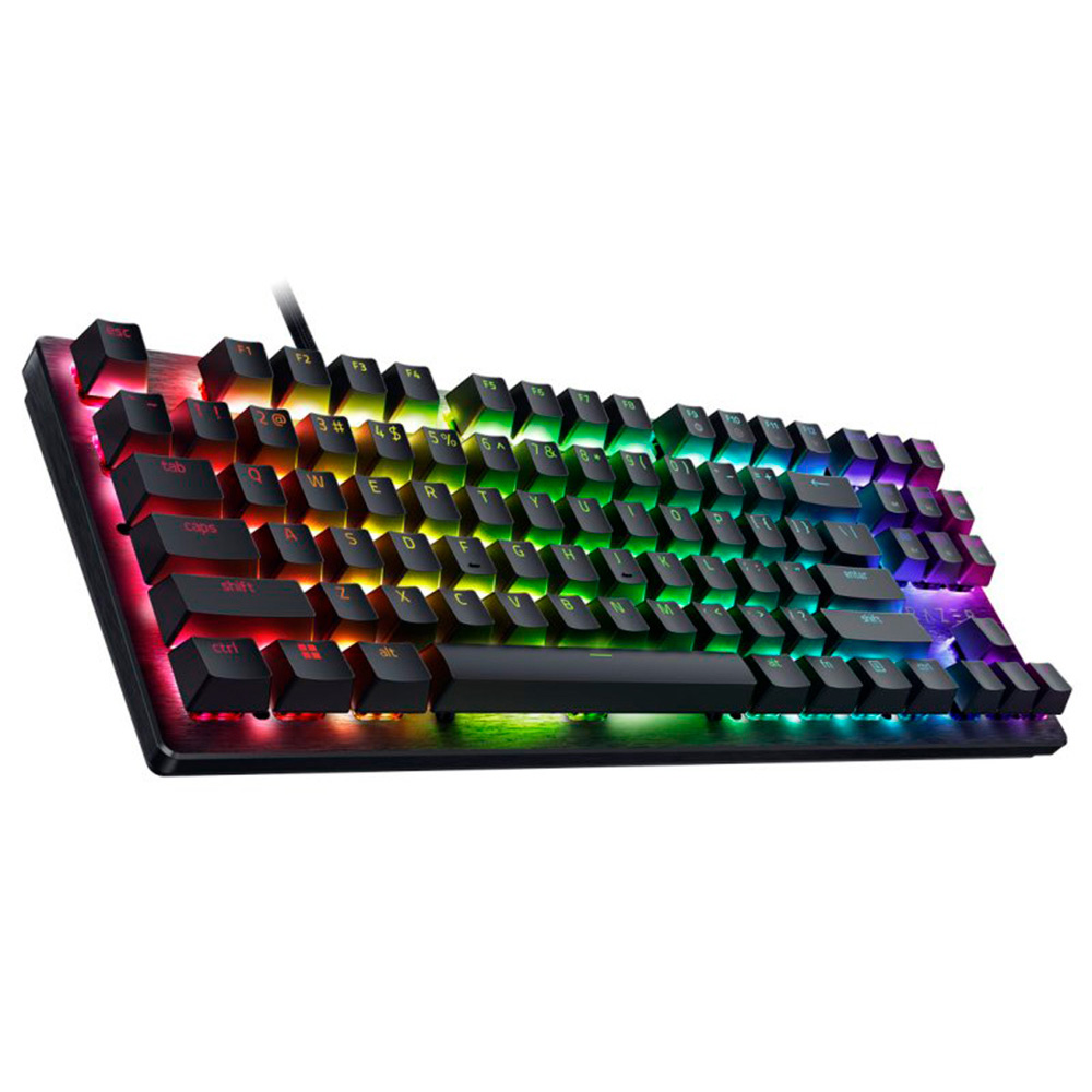 Teclado Gamer Razer Huntsman V3 X Tenkeyless Optical Esports USB / RGB / Purple / Espanhol - Preto (RZ03-05021700-R311)