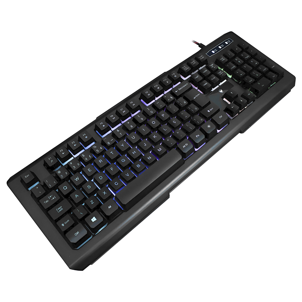 Teclado Gamer Satellite AK-837 USB / RGB / Português - Preto