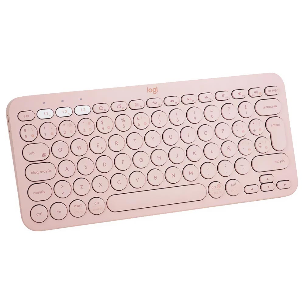 Teclado logitech online rosa