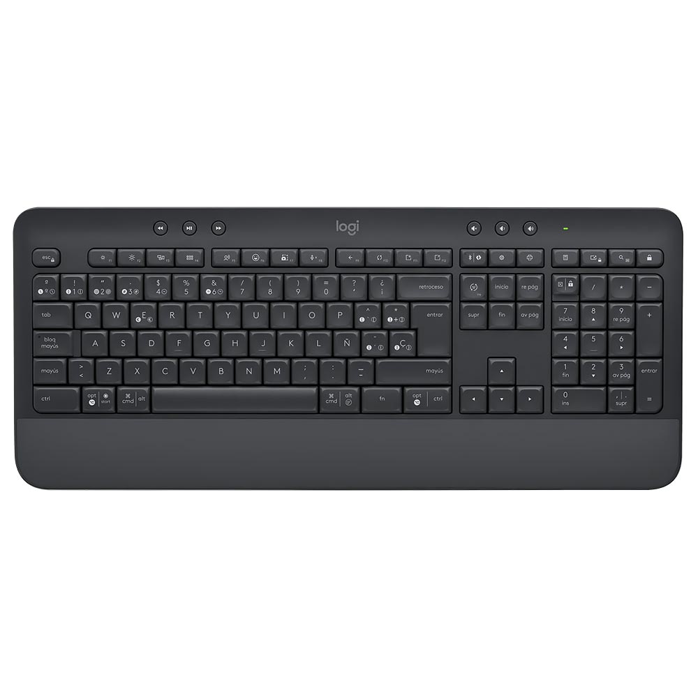 Teclado Logitech K650 Signature Wireless / Espanhol - Preto (920-010910)