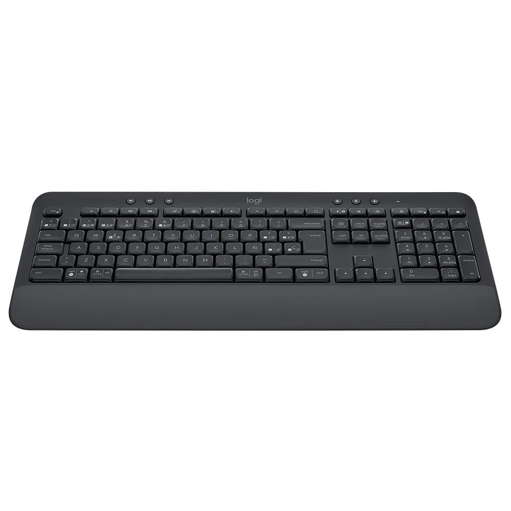 Teclado Logitech K650 Signature Wireless / Espanhol - Preto (920-010910)