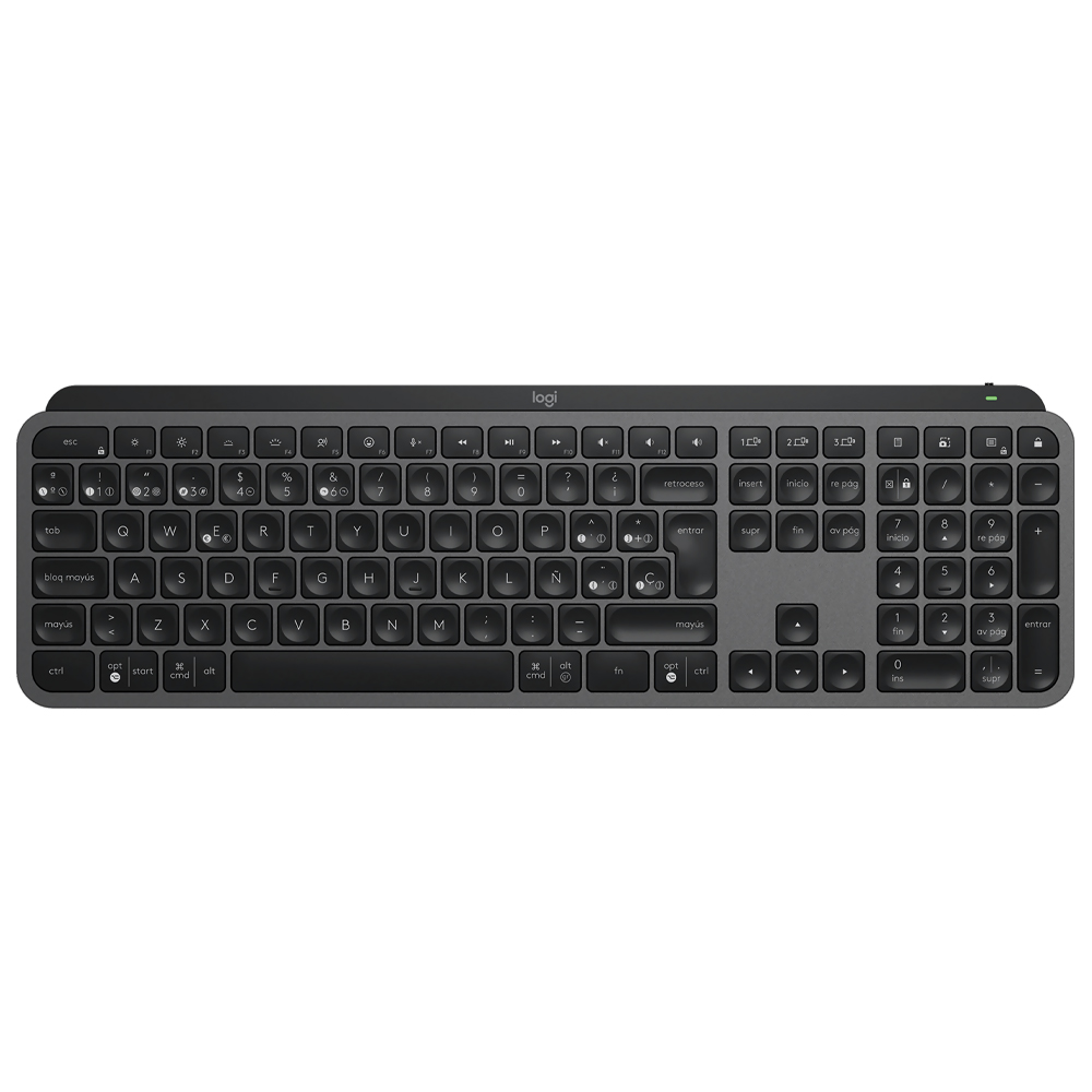 Teclado Logitech MX Keys S Wireless / Espanhol - Graphite (920-011561)