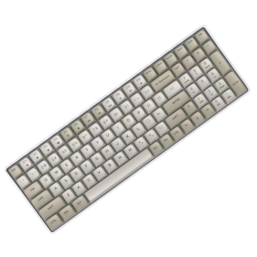 Teclado Mecânico Aigo A100 Wireless / Inglês - Branco