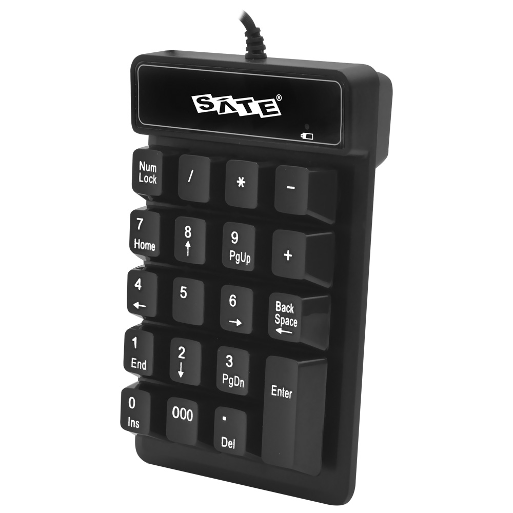 Teclado Numérico Satellite AK-187 USB - Preto