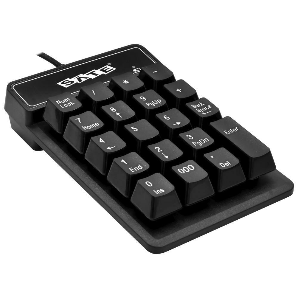 Teclado Numérico Satellite AK-187 USB - Preto