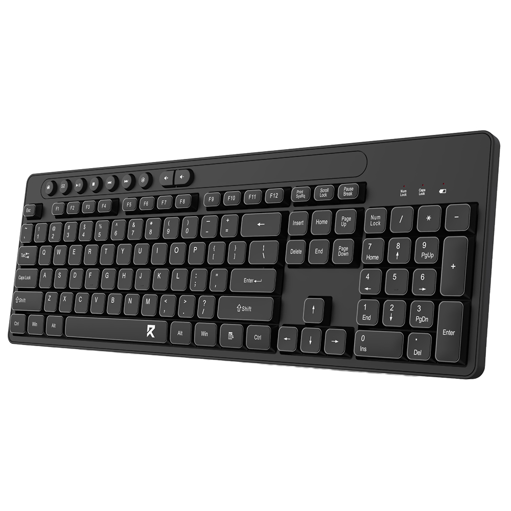 Teclado Redragon BK-7094 Wireless / Inglês - Preto