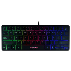 Teclado Satellite AK-872 Mini USB / RGB / Espanhol - Preto