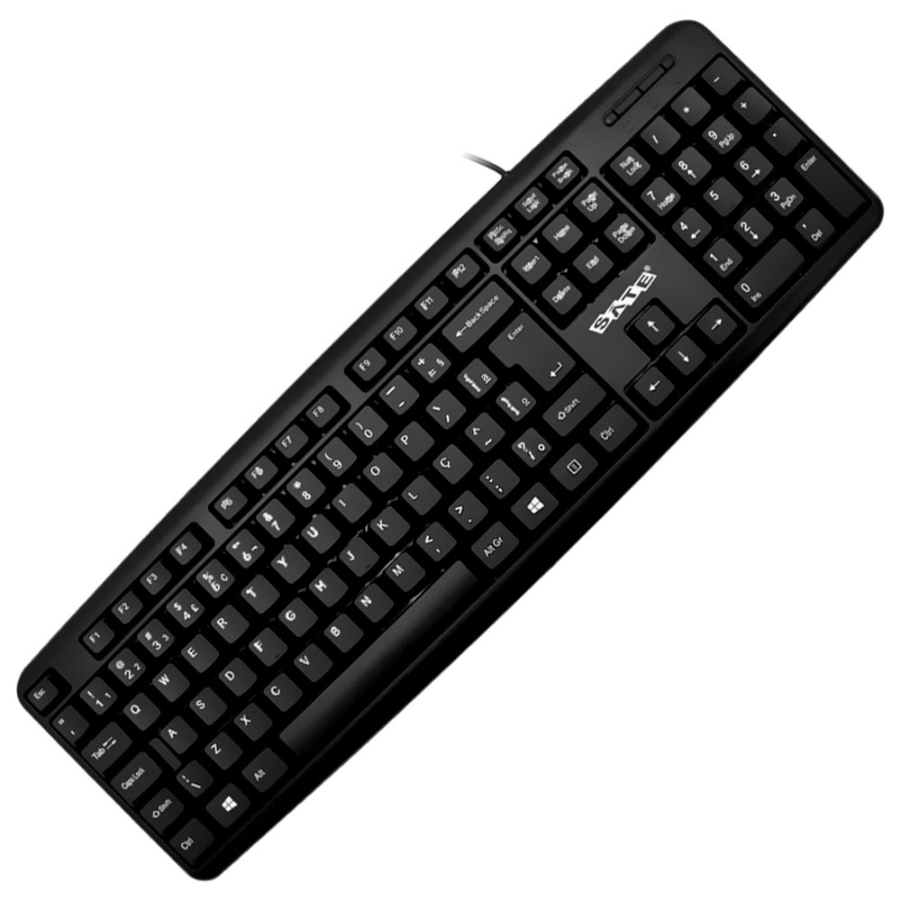 Teclado Satellite AK-910 USB / Português - Preto