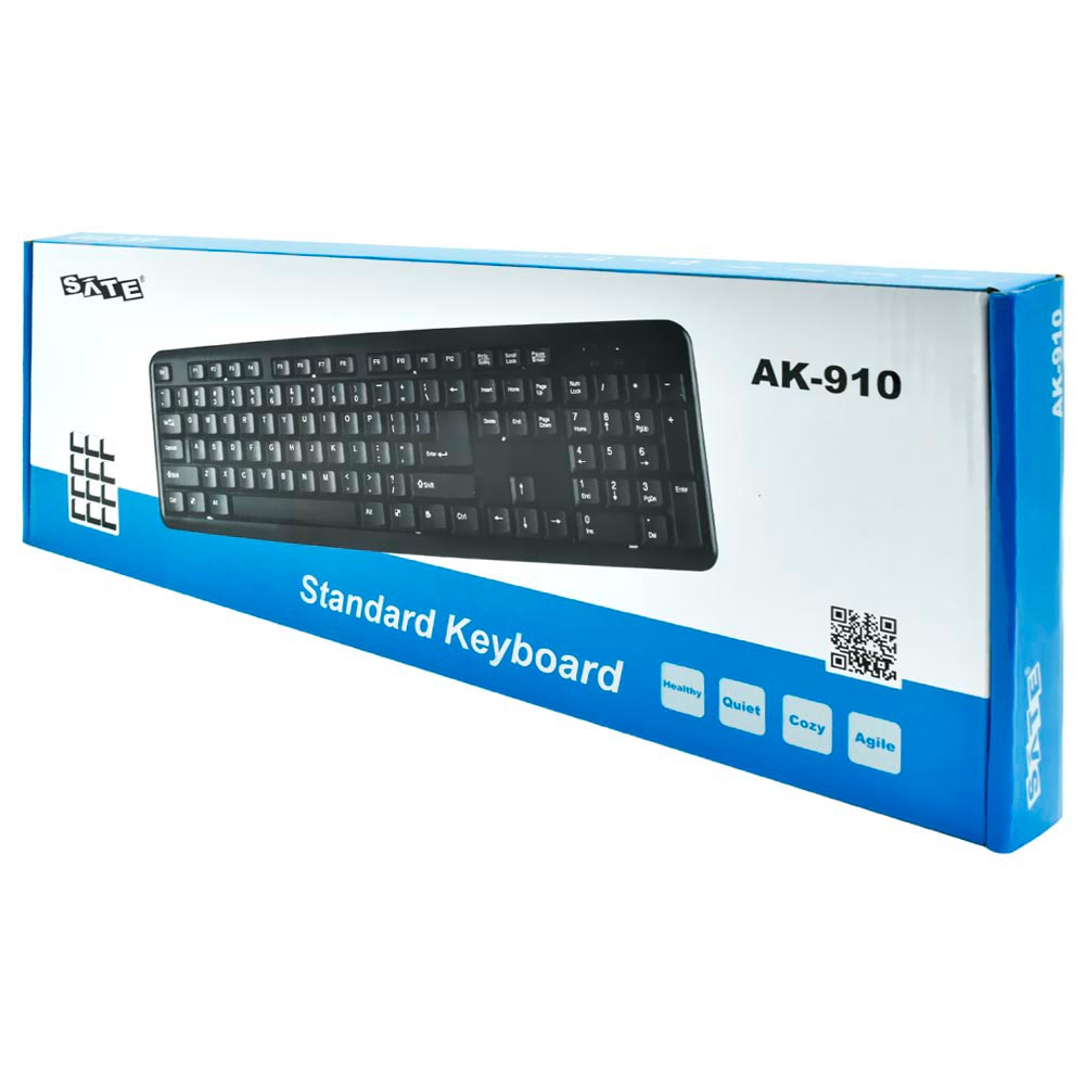 Teclado Satellite AK-910 USB / Português - Preto