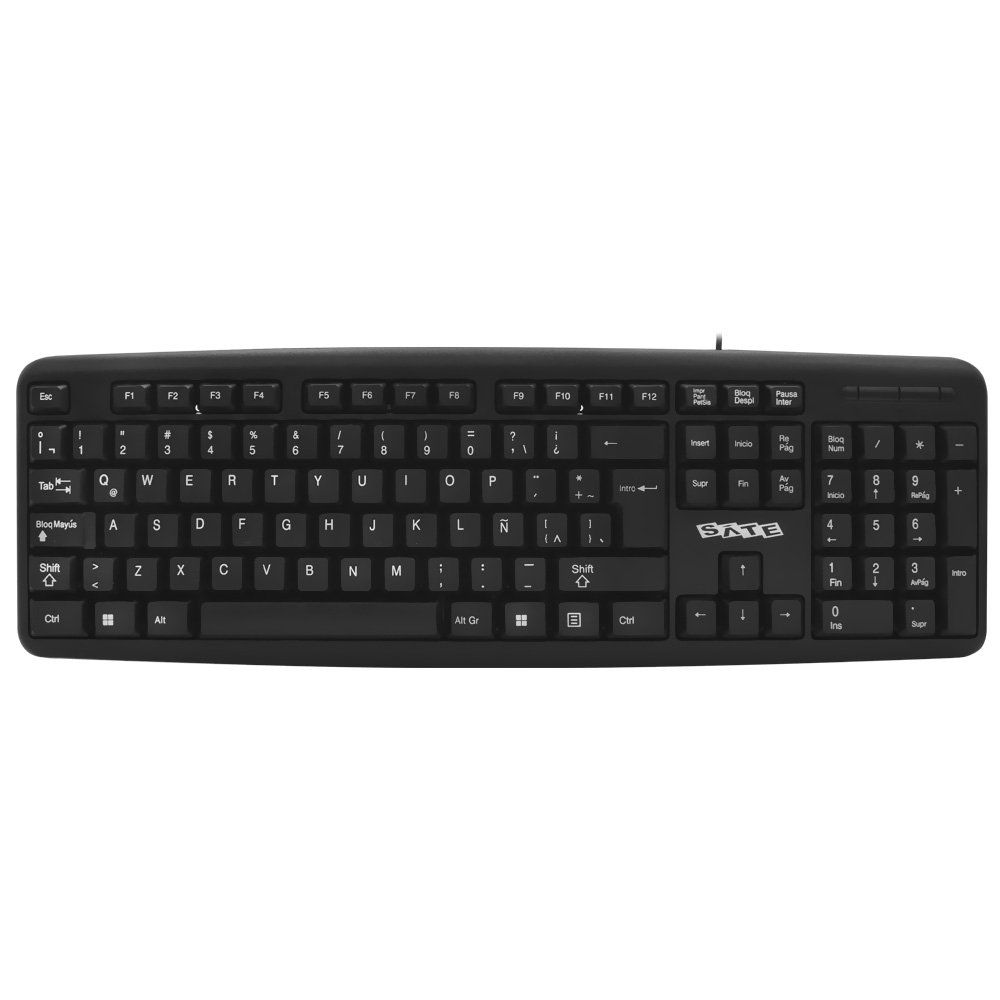 Teclado Satellite AK-952 USB / Espanhol - Preto