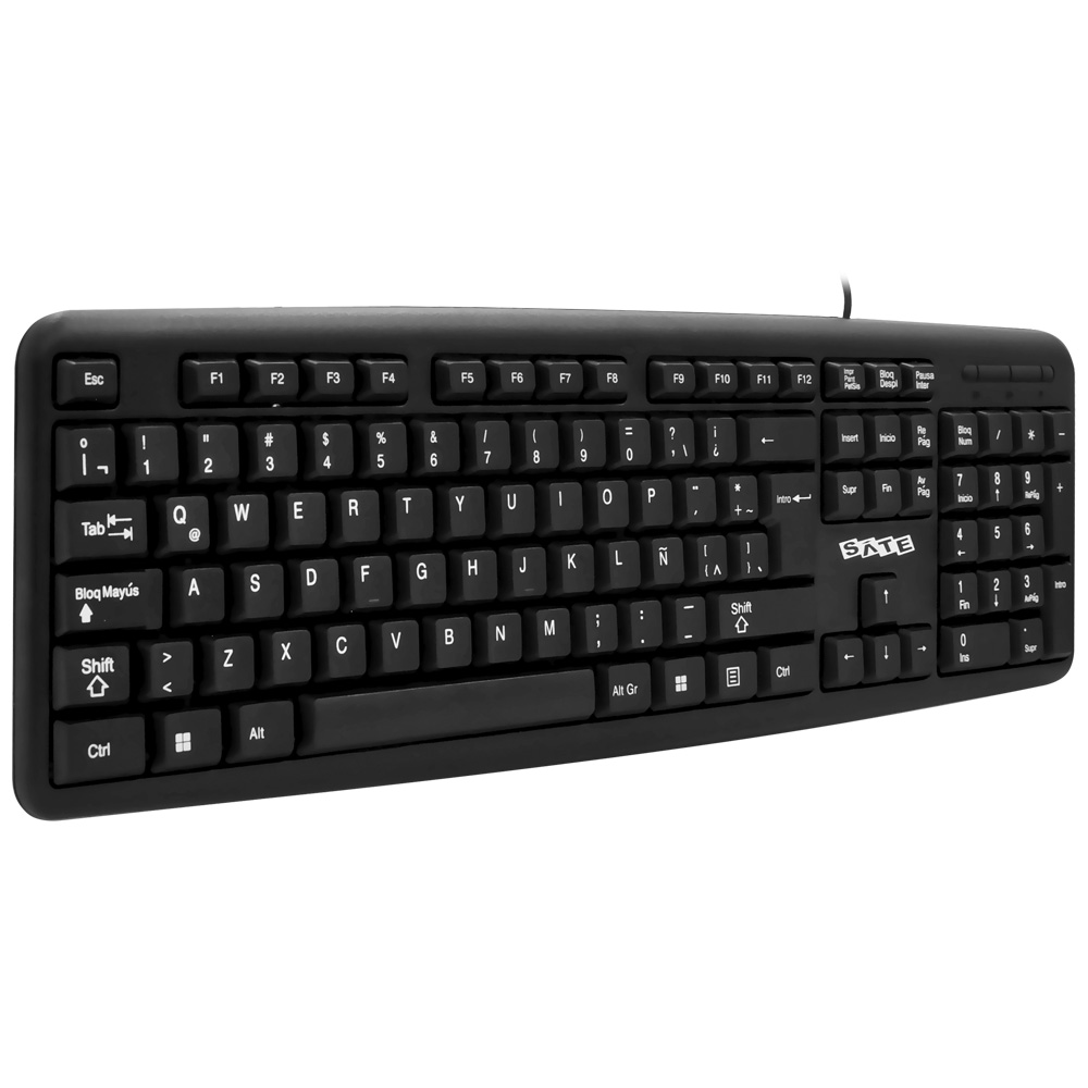 Teclado Satellite AK-952 USB / Espanhol - Preto