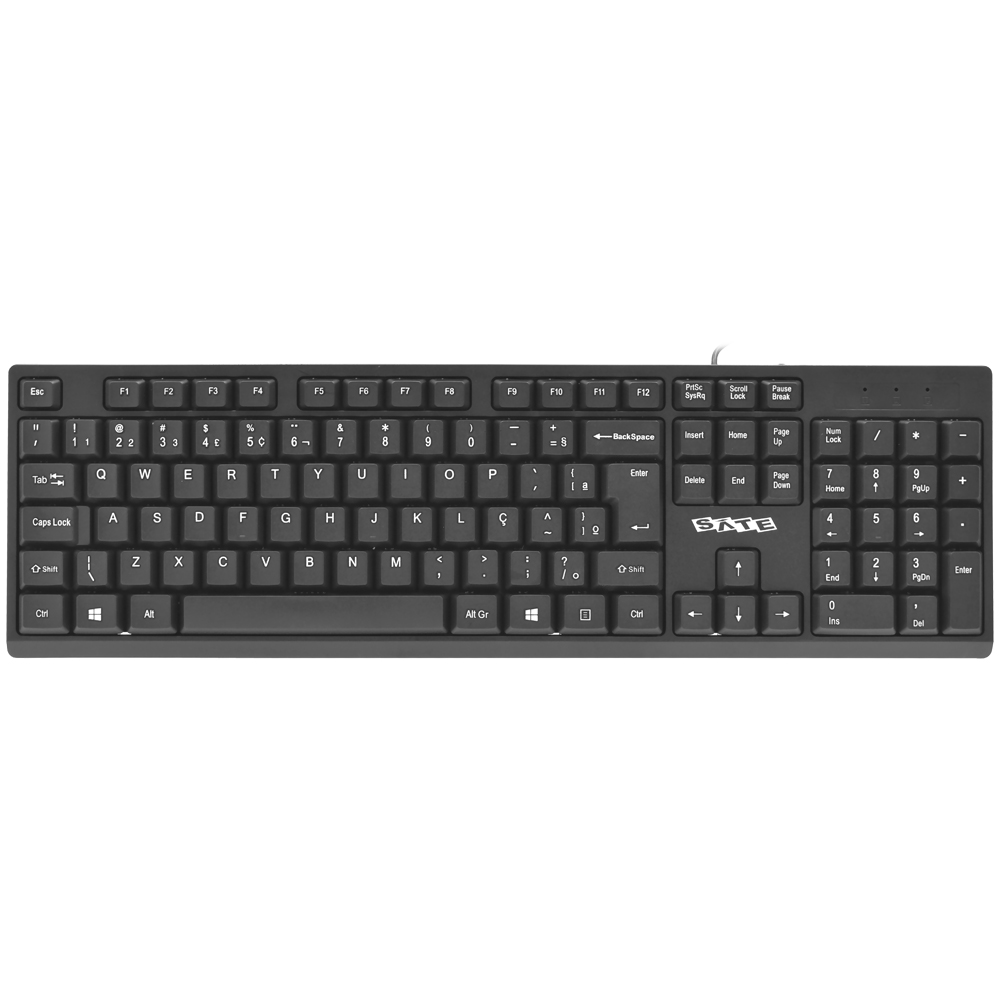 Teclado Satellite AK-961 USB / Português - Preto