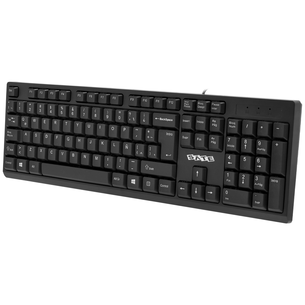 Teclado Satellite AK-962 USB / Espanhol - Preto