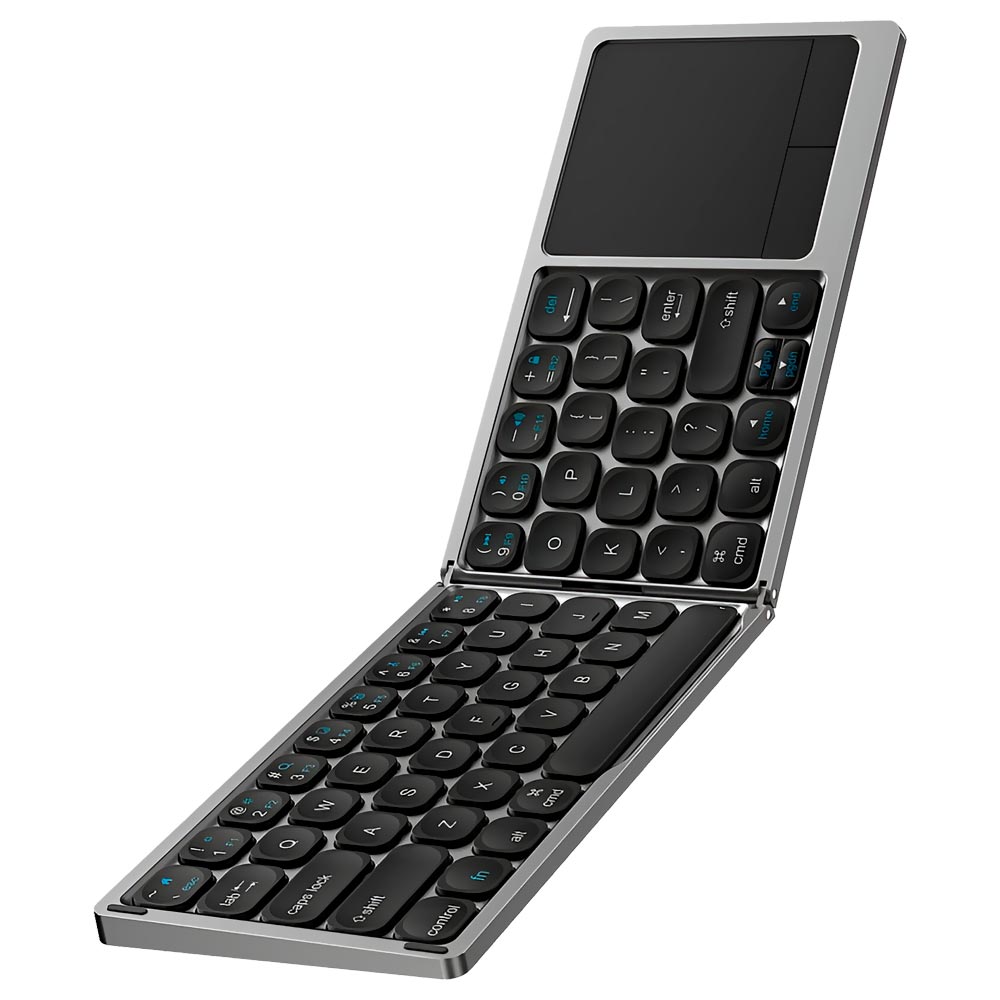 Teclado Wiwu Foldable Touchpad Keyboard FMK-04 Wireless / Inglês - Steel Cinza