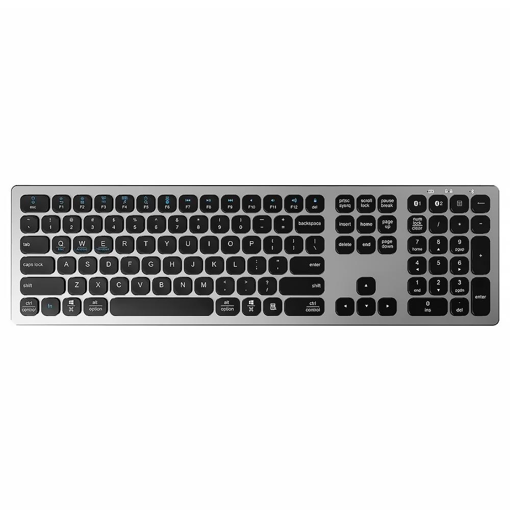 Teclado Wiwu Magic Keyboard Master Wireless / Inglês - Steel Cinza (MKB-03)