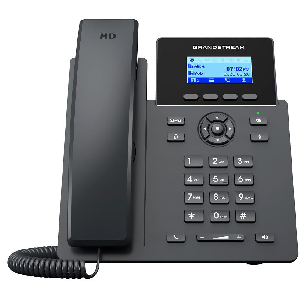 Telefone IP Grandstream GRP2601P Com Fio / 1 Linha - Preto