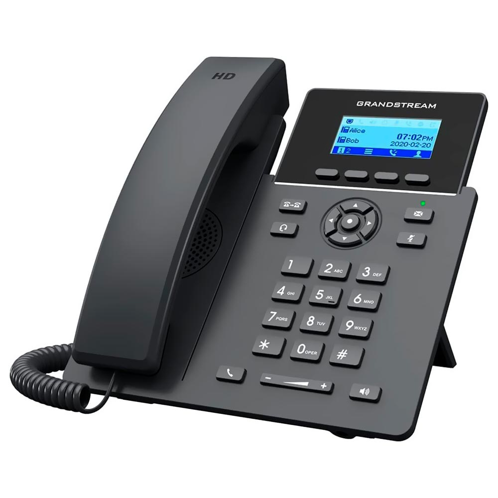 Telefone IP Grandstream GRP2601P Com Fio / 1 Linha - Preto