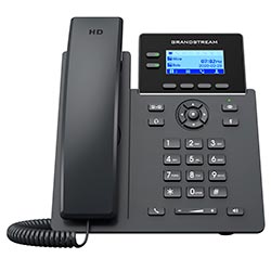 Telefone IP Grandstream GRP2602P Com Fio / 2 Linhas - Preto