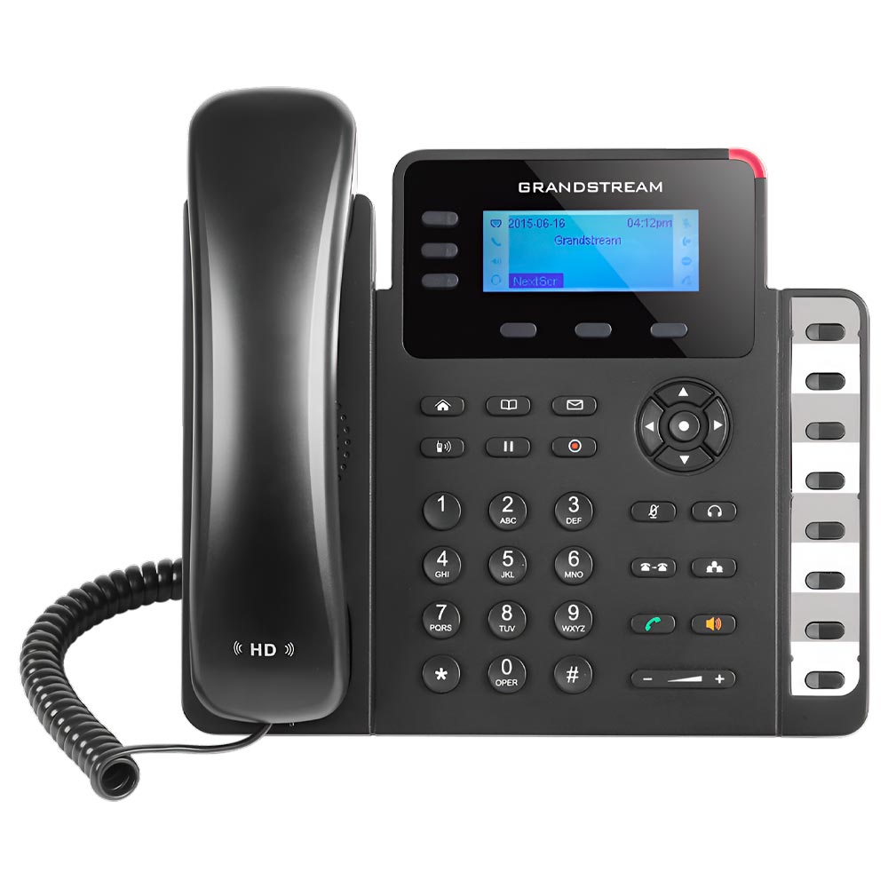 Telefone IP Grandstream GXP1630 Com Fio / 3 Linhas / 3 Sip / Bivolt - Preto