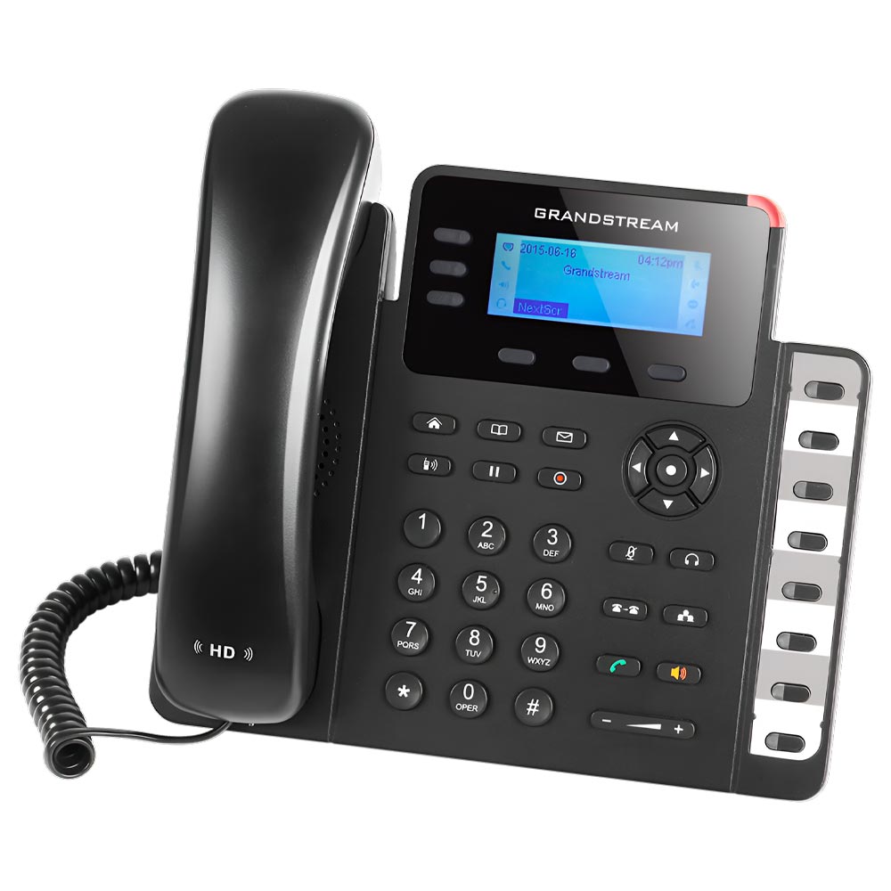 Telefone IP Grandstream GXP1630 Com Fio / 3 Linhas / 3 Sip / Bivolt - Preto