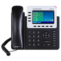 Telefone IP Grandstream GXP2140 HD Com Fio / 4 Linhas / 4 Sip / Bivolt - Preto