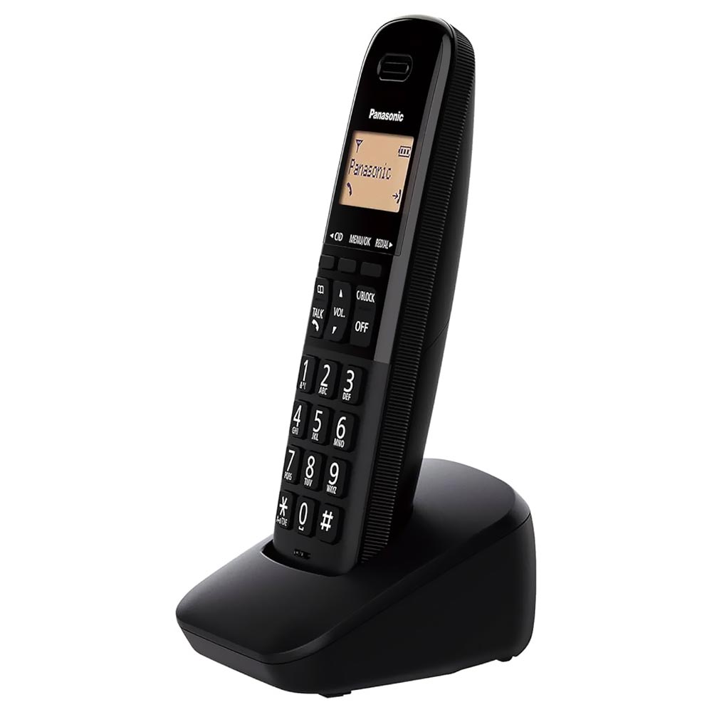 Telefone Panasonic KX-TGB310LAB Sem Fio / Base / Bina / Bivolt - Preto