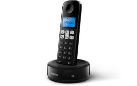 Telefone Philips D1311B 6.0 Sem Fio / Bina / Viva-Voz / Bivolt - Preto
