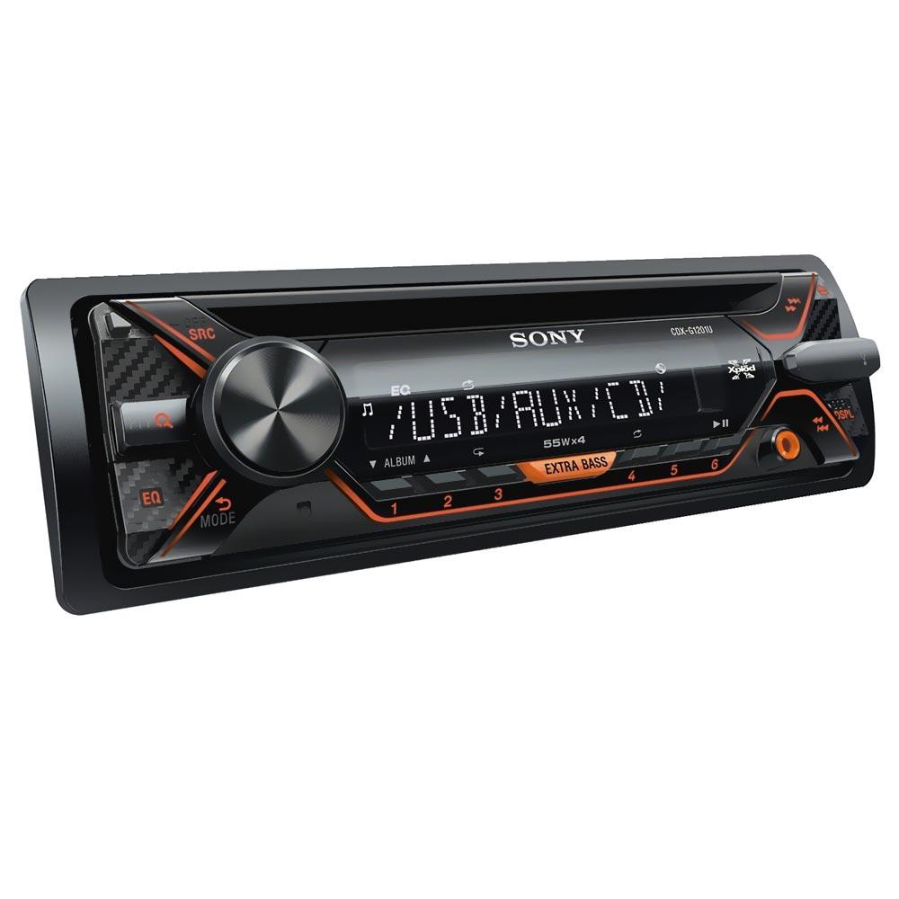 Toca CD Sony CDX-G1201U USB / FM / RCA / Aux - Preto