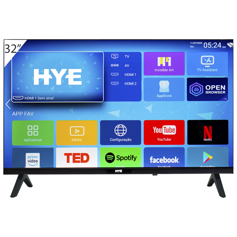 TV Smart HYE HYE32ATHZ 32" HD / LED - Preto