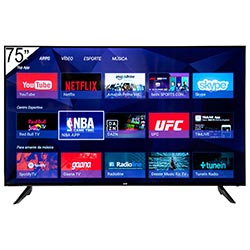 TV Smart HYE HYE75ATUX 75" Ultra HD / 4K - Preto