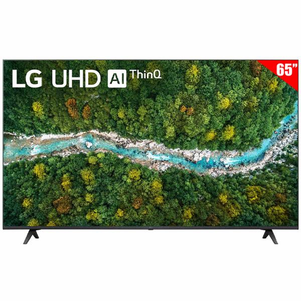 TV Smart LG 65UP7750PSB 65" Ultra HD / 4K / ThinQ AI / LED - Preto