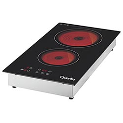 Fogão Elétrico Quanta QTCEI300 Infravermelho 3000W / 2 Bocas / 220V - Preto