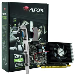 Placa de Vídeo AFOX 1GB GeForce GT730 DDR3 - AF730-1024D3L7-V1