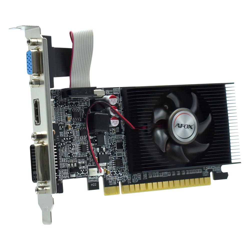 Placa de Vídeo AFOX 2GB GeForce GT610 DDR3 - AF610-2048D3L7-V6