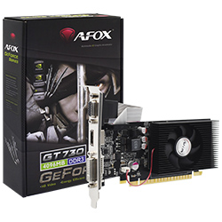 Placa de Vídeo AFOX 4GB GeForce GT730 DDR3 - AF730-4096D3L3