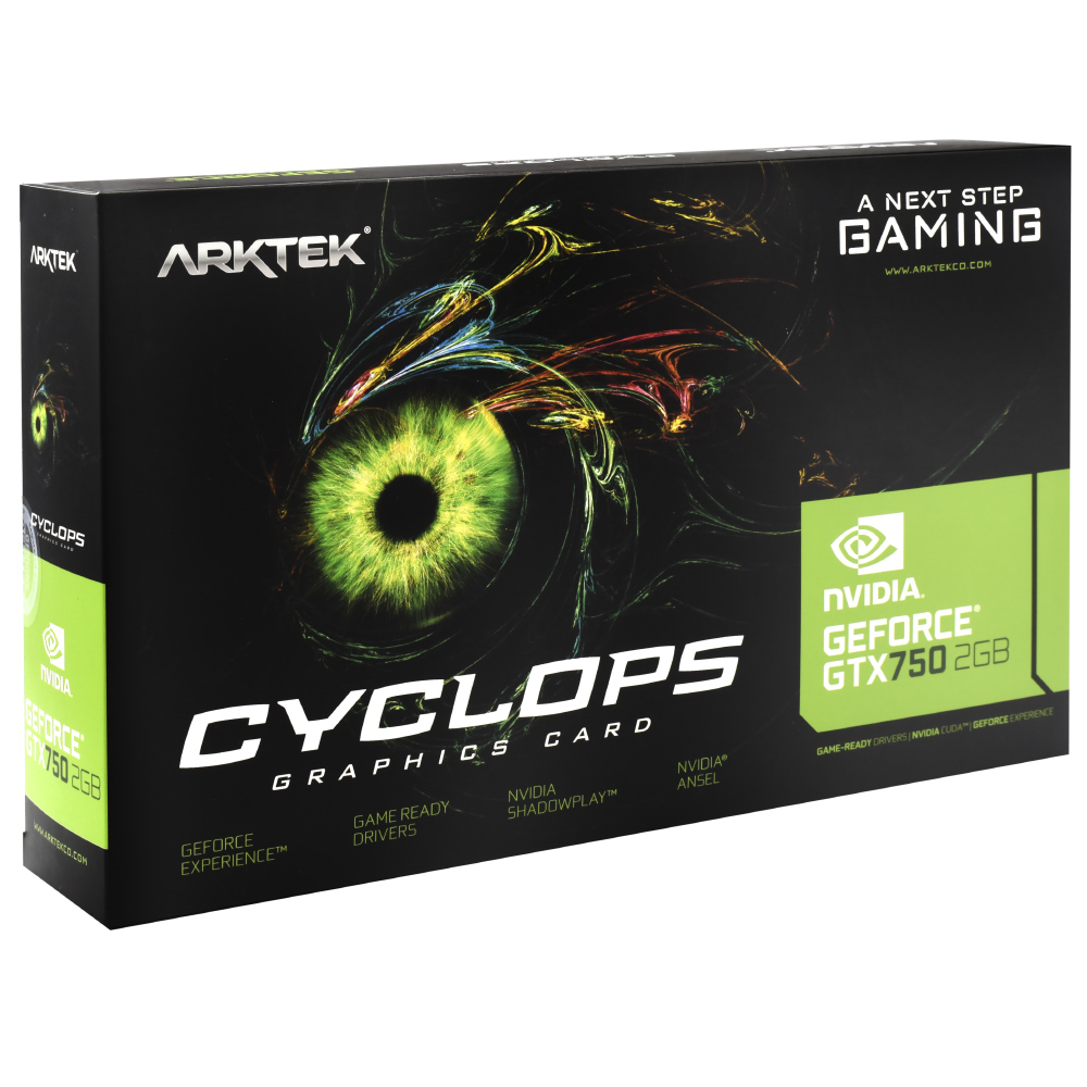 Placa de Vídeo Arktek Cyclops Gaming 2GB GeForce GTX750 GDDR5 - AKN750D5S2GH1