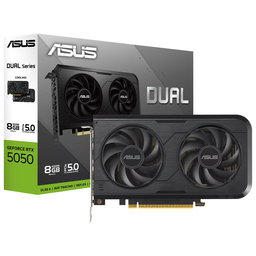 Placa de Vídeo ASUS Dual 8GB GeForce RTX5050 8GB GDDR6 - DUAL-RTX5050-8G
