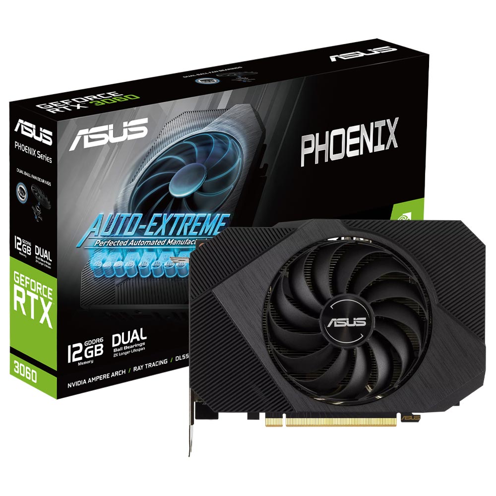 Placa de Vídeo ASUS Phoenix V2 12GB GeForce RTX3060 GDDR6 - PH-RTX3060-12G- V2 no Paraguai - Visão Vip Informática - Compras no Paraguai - Loja de  Informática