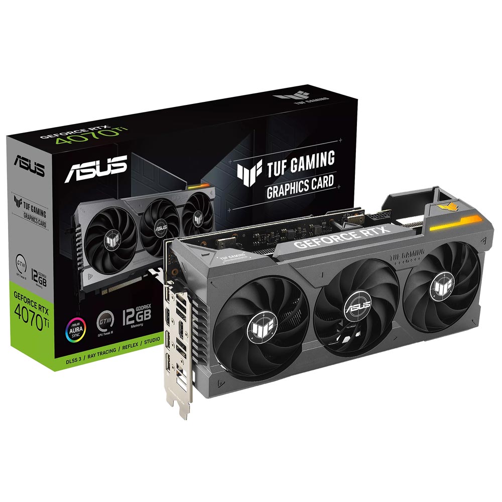 Placa de Vídeo ASUS TUF Gaming 12GB GeForce RTX4070Ti GDDR6X - TUF